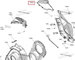 517309236 Панель Боковая Передняя Верхняя Правая Серая Для Ski Doo SUMMIT 850 E-TEC Turbo R REV Gen5