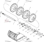 501025500 Вал Привода Гусеницы Для Ski Doo Summit, MX Z 1996-1998