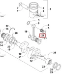 3007-532 Подшипник Шатуна Для Arctic Cat 3008-504