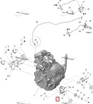 512060077 Кронштейн Двигателя Для Ski Doo V800 2007-2009