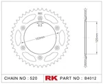 B4012-49 RK CHAINS Звезда 49 зубьев для цепи 520 для мотоцикла ведомая Honda, Betamotor JTR210, JTR21049, JTR210.49, JTR210-49