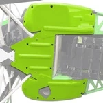 8639-428 Защита Днища Hyper Green Для Arctic Cat M8000 2018-UP 8639-232, 8639-427, 8639-429