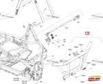 715007109 Бампер Задний Черный Для BRP Can Am Maverick Sport 1000R