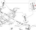 706000651 Пружина Заднего Амортизатора Черная Для BRP Can Am Outlander 2009-2012