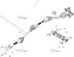705402250 Привод В Сборе Передний Правый Для BRP Can Am OUTLANDER