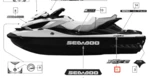 219903181 Наклейка RXT iS 260 2010-2011г. SEA DOO