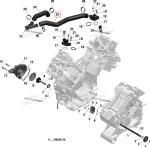 420222101 Шланг Охлаждения Для BRP Can Am Outlander, Renegade