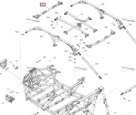 705209869 Труба Каркаса Передняя Серая Для BRP Can Am Maverick
