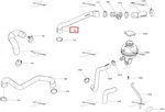 509000439 Шланг Системы Охлаждения Двигателя Для Ski Doo 1200