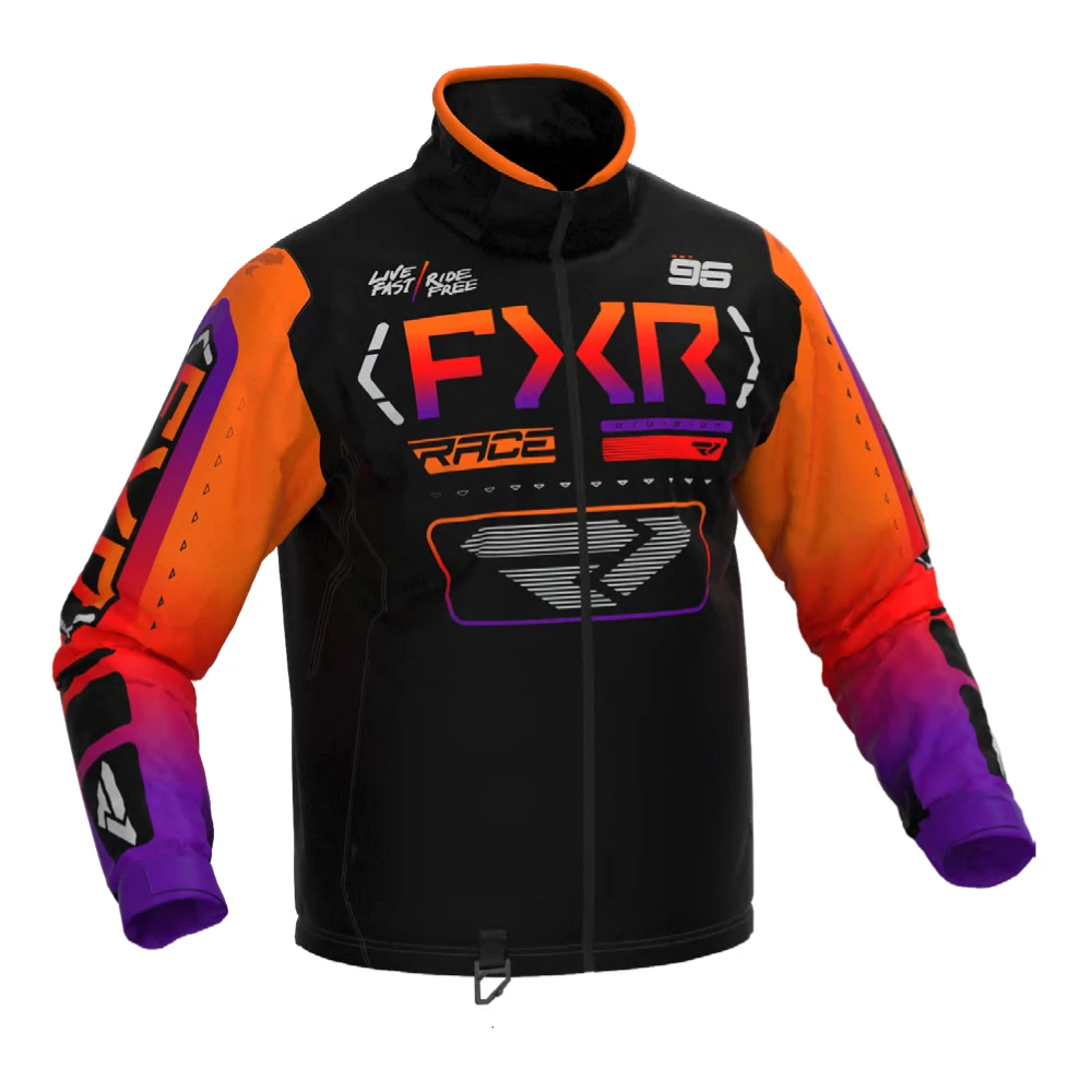 Куртка FXR Cold Cross RR с утеплителем Black/Orange/Purple, XL, 250032-3080-16