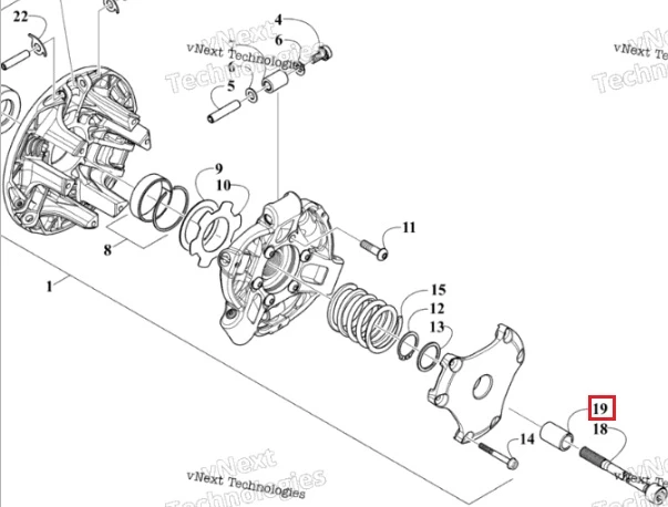 SM-03299 SPI Втулка Ведущего Вариатора Для Arctic Cat 2623-325