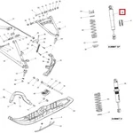 505073236 Амортизатор Передней Подвески Для Ski Doo SUMMIT
