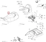 510005722 Чехол Сиденья Водителя Для Ski Doo 510005327