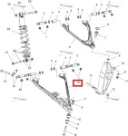 1824533-067 Рычаг Нижний Левый Черный Для Polaris 1824533-309, 1824533-458, 1824892-067, 1824892-309, 1824892-458, 2206259-309, 5139605