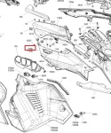 517307126 Боковая Панель Правая Серая Для Ski Doo