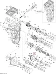 875156206 Шестерня КПП 28 Зубьев Для Ski Doo Skandic, Expedition M875156206
