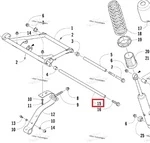 3604-604 Ось Задней Подвески Для Arctic Cat 3604-558