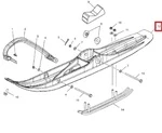 1821337-070 Лыжа Черная Для Polaris WIDETRAK LX
