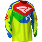 Джерси FXR PODIUM AIR MX JERSEY Hi Vis/Blue/Green/Red 203307-6540