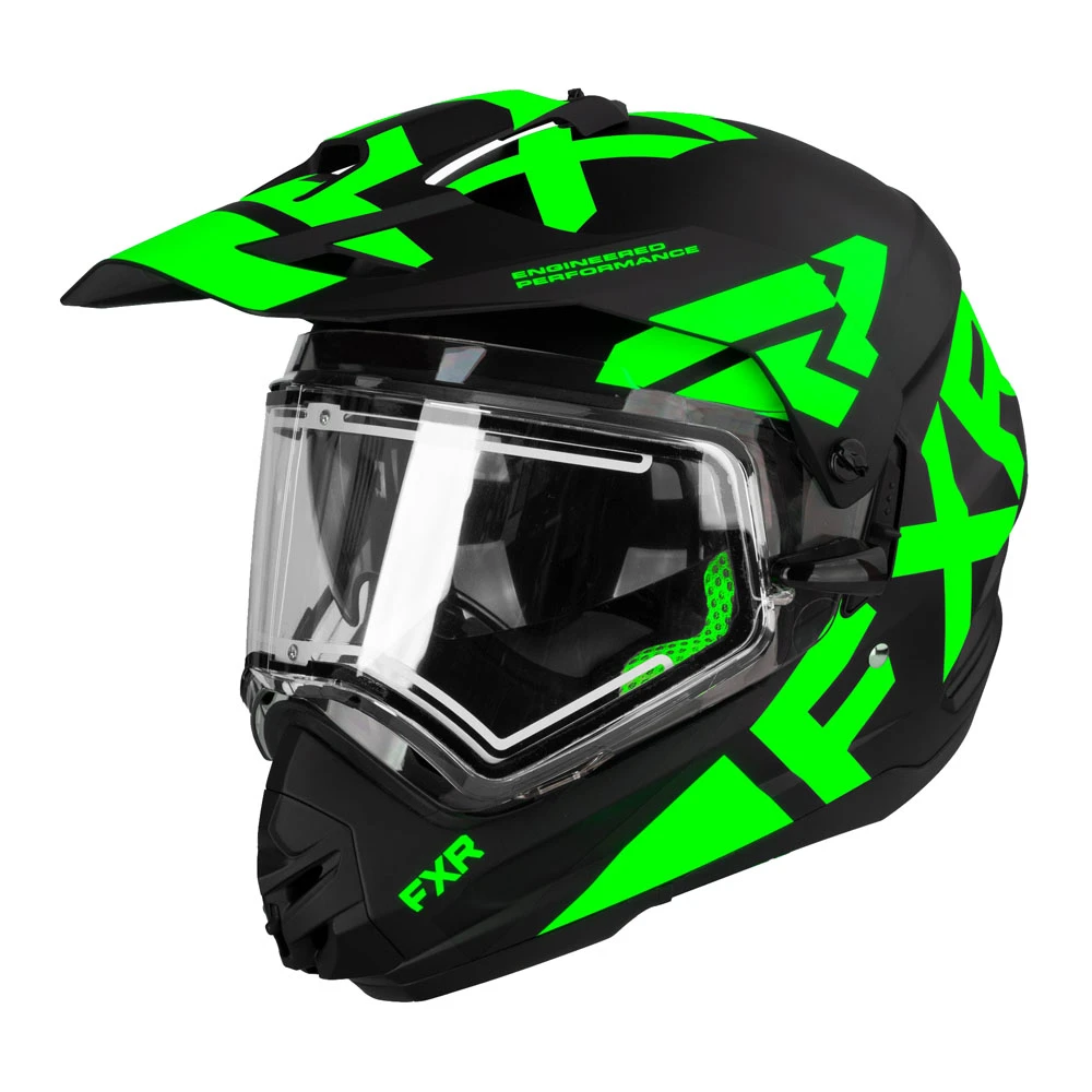Шлем FXR Torque X Team с подогревом Blk/Lime, L, 220622-1070-13
