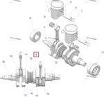 3515831 Подшипник Коленвала Для Polaris 3514389