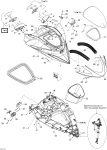 269501633 Зеркало заднего вида, правое SEA DOO