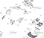 705014579 Бампер Задний Красный Для BRP Can Am Outlander 705009897, 705013000