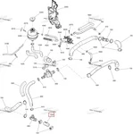 509000674 Шланг Системы Охлаждения Двигателя Для Ski Doo 509000997