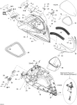 269500697 Рамка зеркала заднего вида SEA DOO