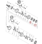 93306-207U2-00 Подшипник Коленвала Для Yamaha 93306-20712-00, 93306-20715-00