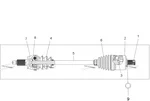 PSA-P850-F GORILLA AXLE Привод В Сборе Передний Правый Левый Усиленный Для Polaris 1332383, 2203843, 2203844, 1332873