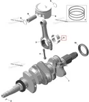 420233341 Вкладыш Шатунный Для BRP Can Am Maverick R