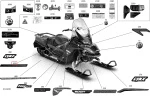 516009439 Наклейка Commander Для Туннеля Для BRP LYNX COMMANDER