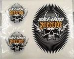 516006307 Комплект Наклеек FREERIDE SKULLS Для Ski Doo