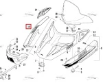 5606-727 Панель Боковая Левая Синяя Для Arctic Cat Bearcat 2718-837