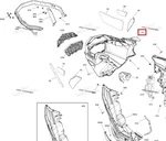 502008638 Панель Передняя Нижняя Черная Для Ski Doo EXPEDITION, GRAND TOURING, RENEGADE 502007756, 502008460