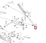 0403-180 Амортизатор передней подвески для квадроциклов Arctic Cat MUD PRO 700/1000 0403-172