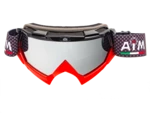 Очки Кроссовые AiM PRO Black-Red Glossy 157-500