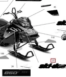 516007714 Наклейка Ski-Doo Для Ski Doo Gen4