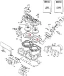 420950490 Кольцо Уплотнительное Головки Цилиндров Для Ski Doo MX Z 1999-2006
