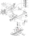 570053500 Демпфирующая Подушка Под Лыжу Для Ski Doo