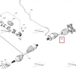 705503459 Привод В Сборе Задний Для BRP Can Am Outlander