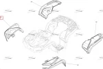 715002309 Крыло Переднее Правое Черное Для BRP Can Am Outlander
