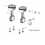 0451337 Вкладыш Вкладыш Шатунный Для Polaris WIDETRAK IQ YELLOW