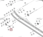 503197993 Крепеж Скребка Охлаждения Для Ski Doo FREERIDE, SUMMIT REV Gen5