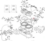 420854454 Корпус Выпускного Клапана Для Ski Doo