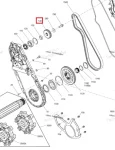 504154188 Звезда КПП 21 Зуб Для Ski Doo Gen4