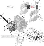 420656695 Радиатор Для Ski Doo 420656696, 420656698, 420656692, 420656697