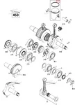 420815145 Кольцо Поршневое Для Ski Doo MX Z 440