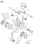 09-751-02R SPI Поршневые Кольца +0,5 мм Для Двигателя Rotax 380F Для Ski Doo 420915892, 420915897, 420215212, 420215217